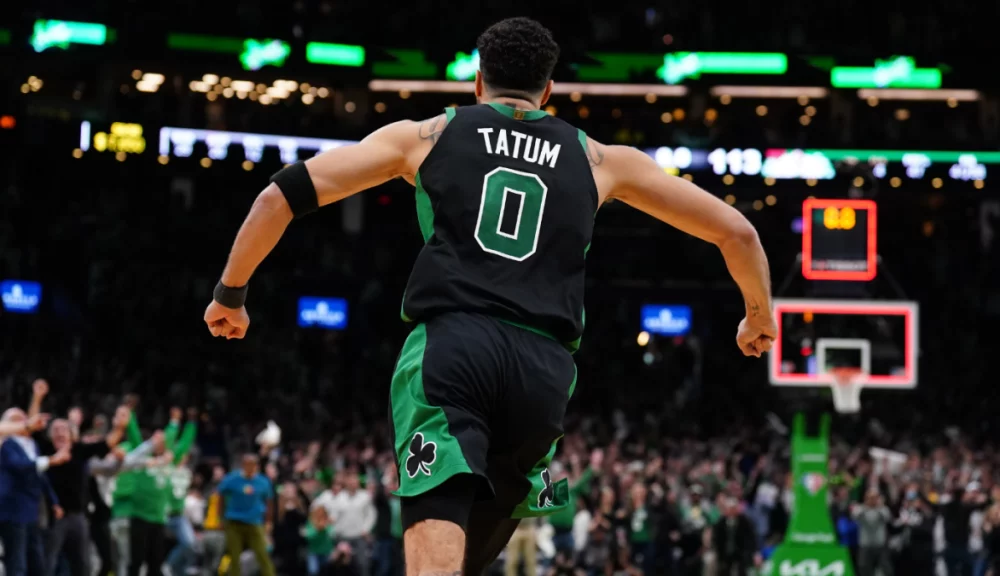 Jayson Tatum Slurs "Yeah Motherf****s" At Roaring Crowd After 3 Pointer ...