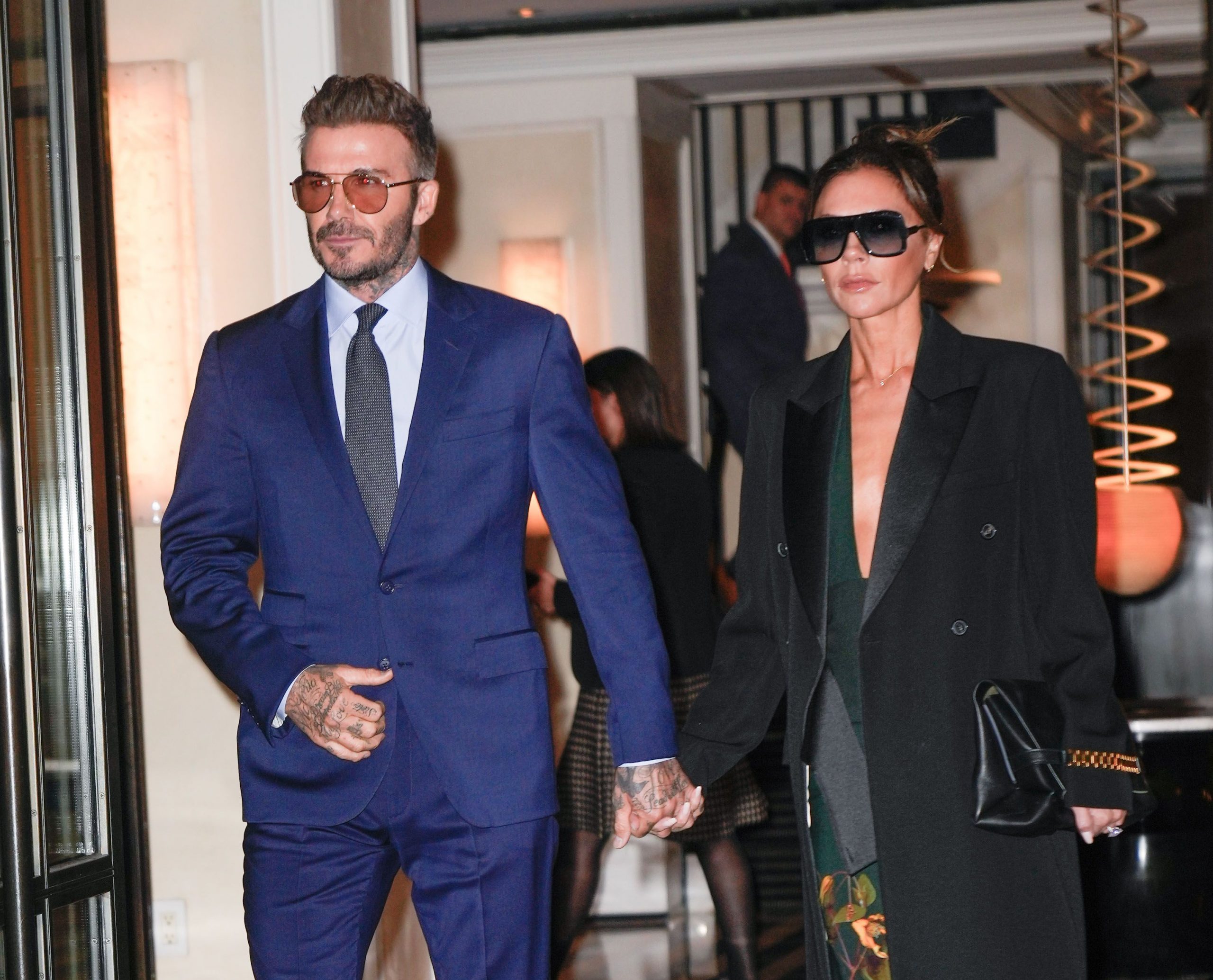 David Beckham and Victoria Beckham