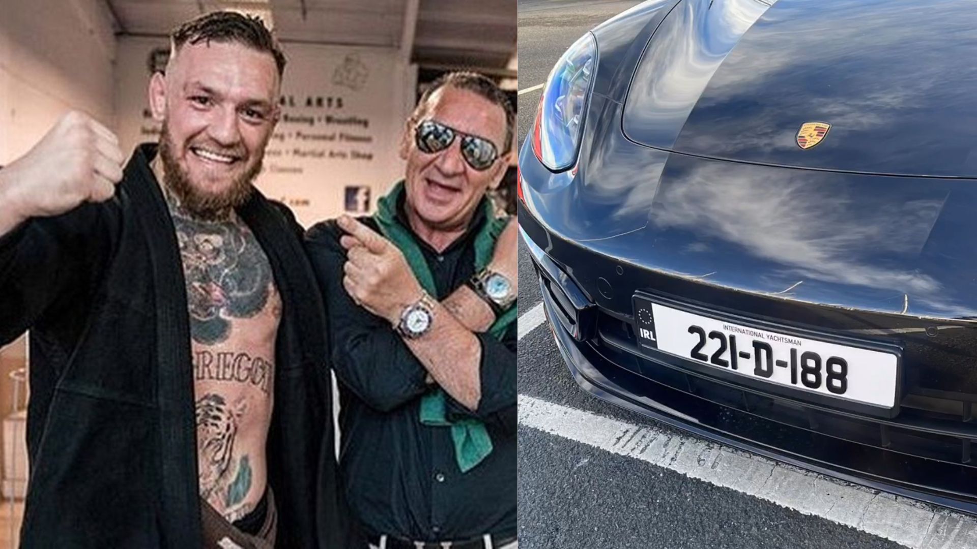 Conor McGregor with his dad