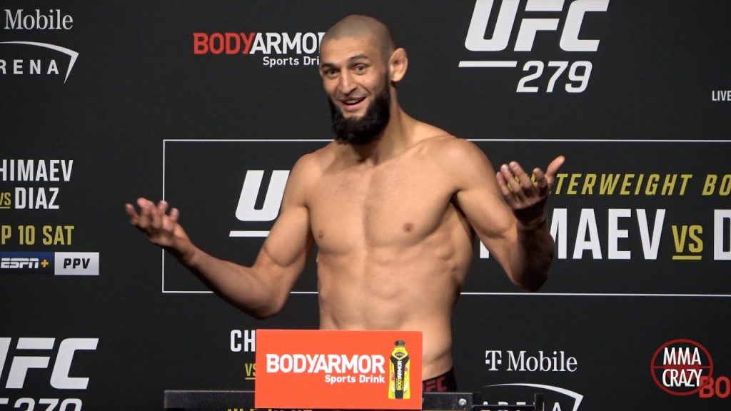 Khamzat Chimaev misses weight at UFC 279