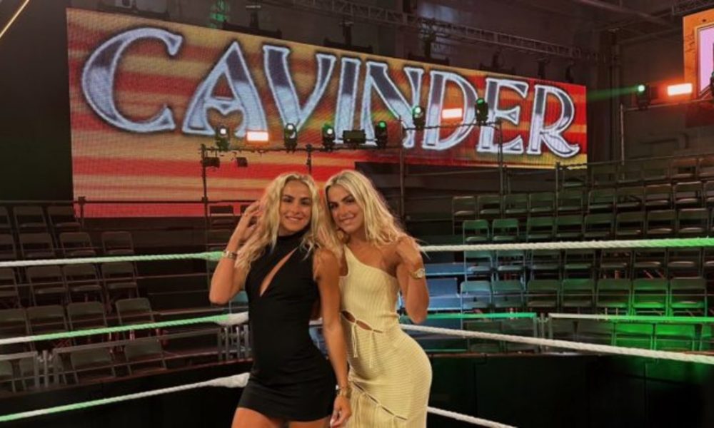 Social Media Sensations Cavinder Twins Haley And Hanna Appear Backstage At Wwe Nxt Leaving