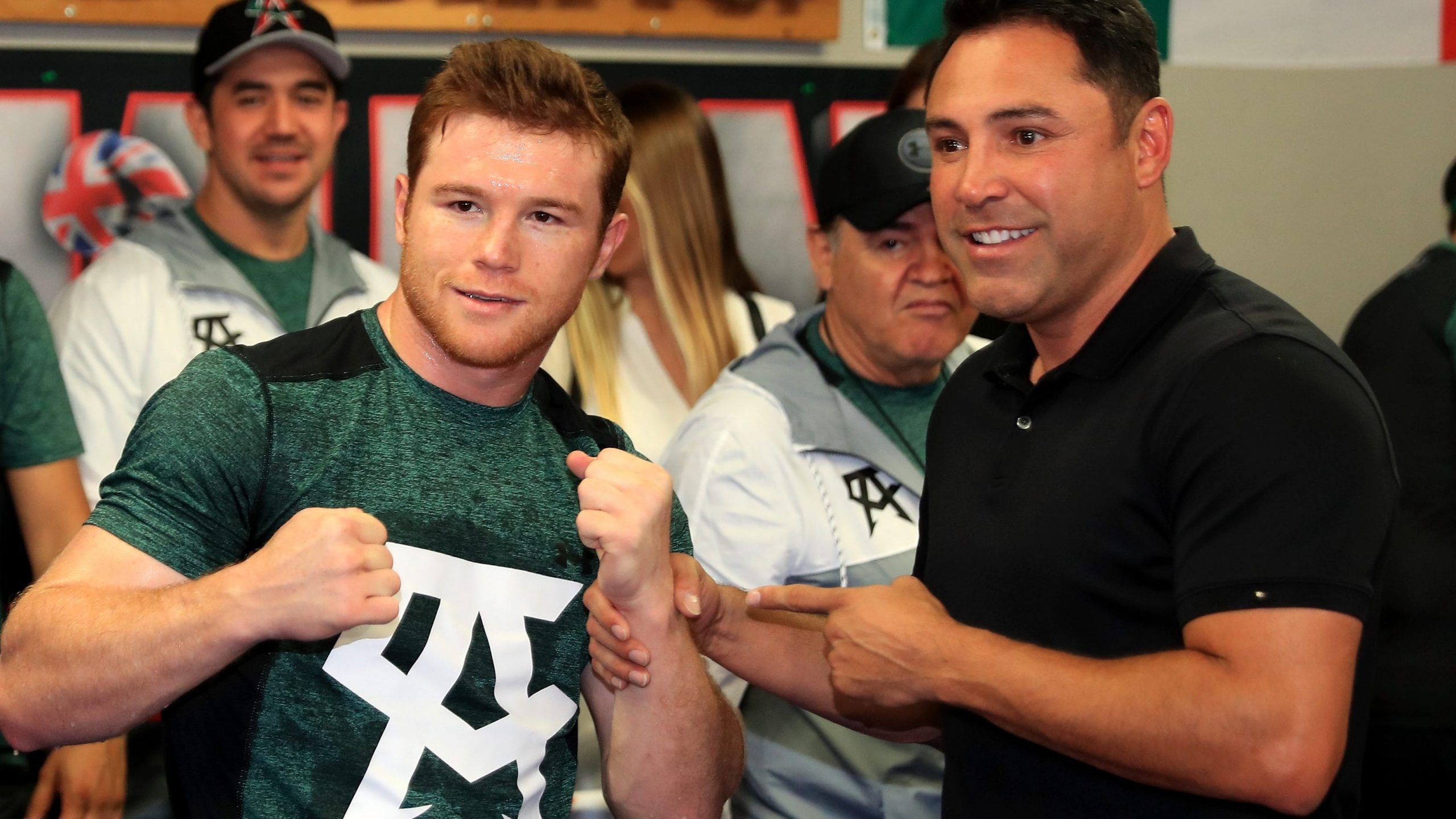 Oscar De La Hoya with Canelo