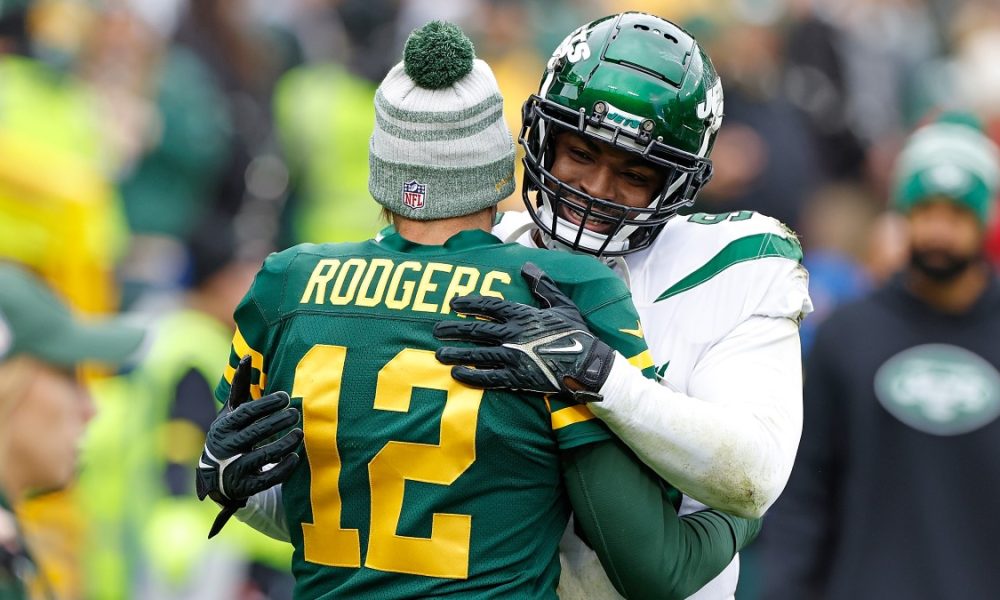 Aaron Rodgers And Garrett Wilson Building Chemistry Ahead Of Jets Training Camp Where Cameras 