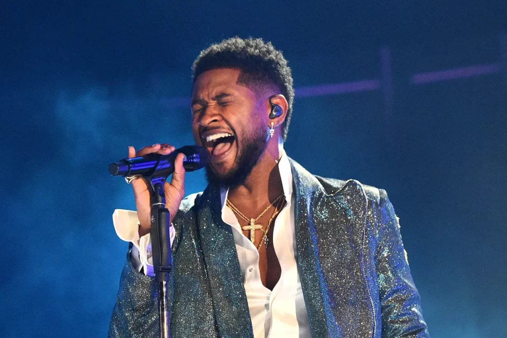 Usher live performance