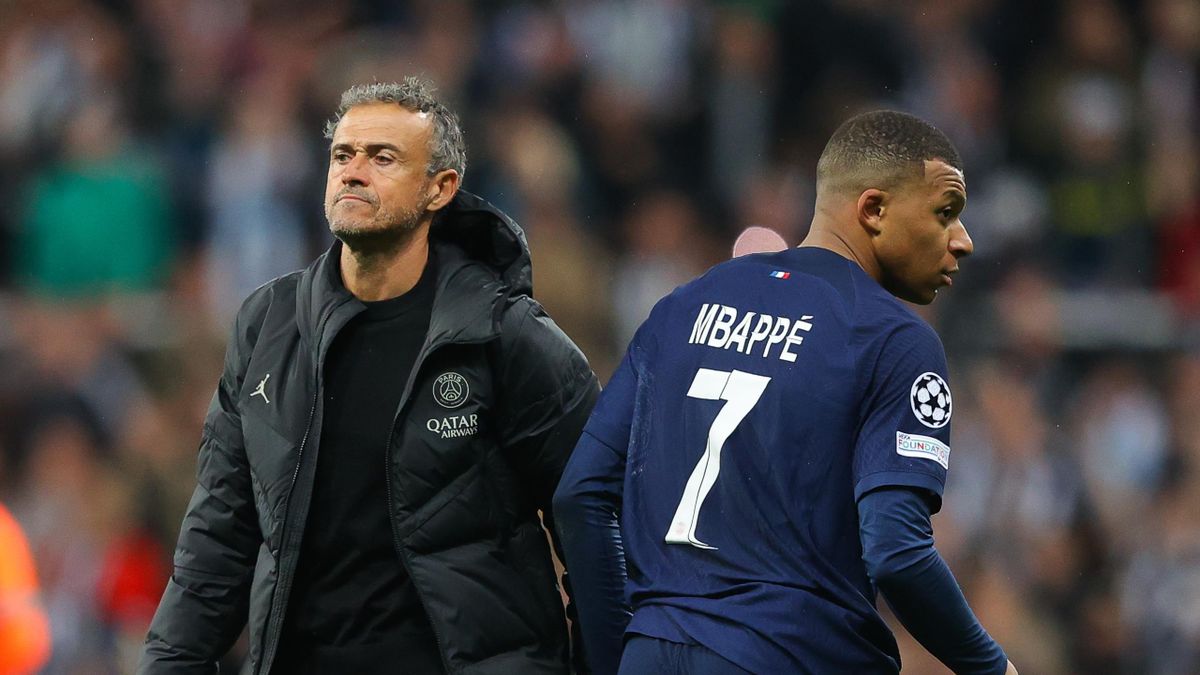 Luis Enrique and Mbappe