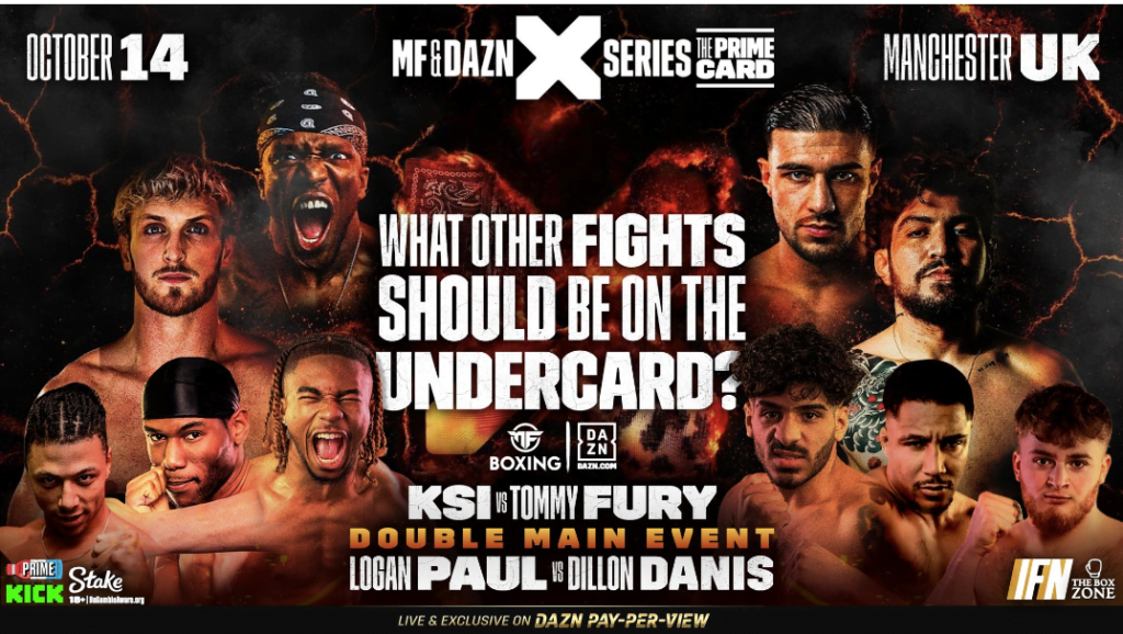 Misfits Prime Card: Venue, fight card, how to watch KSI-Fury and Paul ...