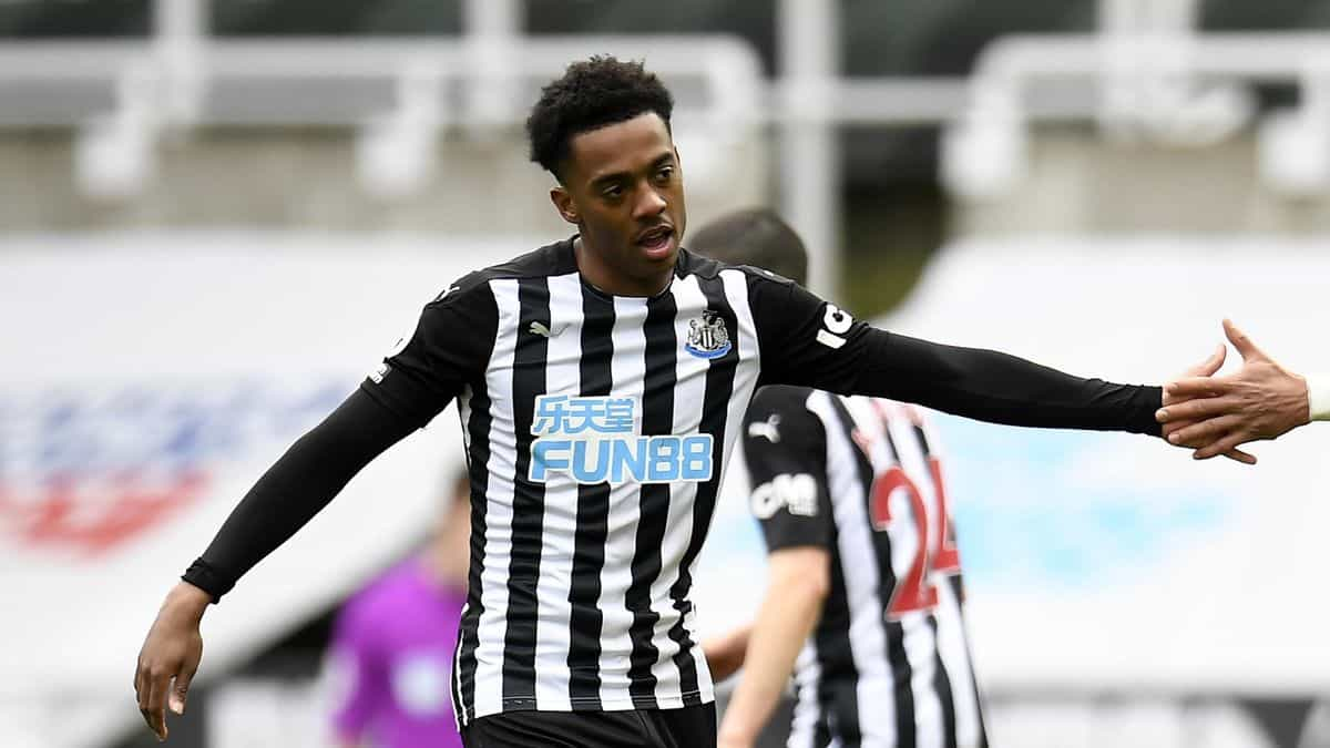 Newcastle United midfielder Joe Willock