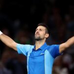 Andrey Rublev's frustration erupts with racket smash as Novak Djokovic mounts a comeback for seventh Paris Masters title