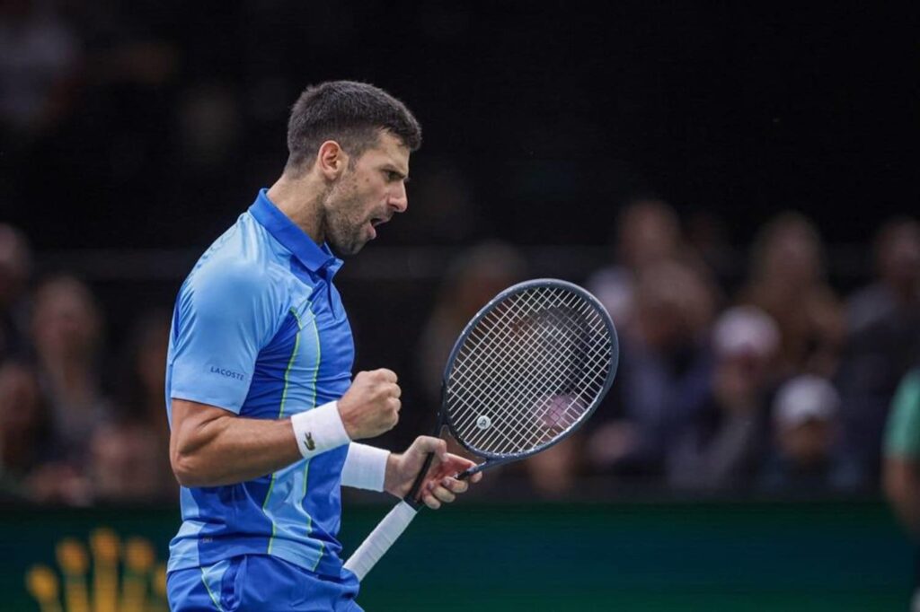 Novak Djokovic at 2023 Paris Masters