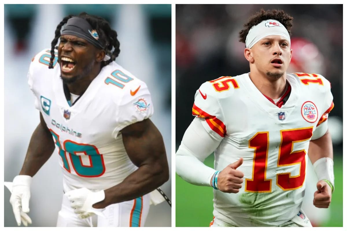 Patrick Mahomes and Tyreek Hill