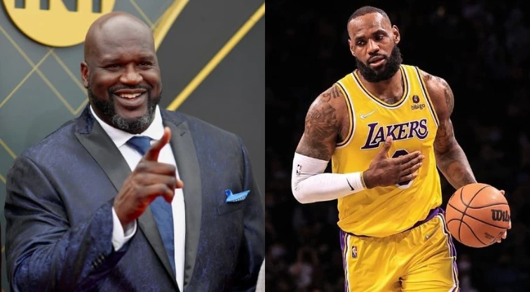 Shaquille ONeal and LeBron James