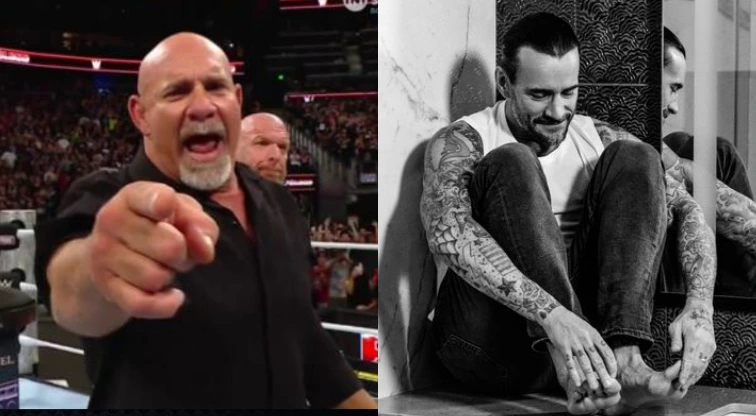 Cm Punk and Goldberg