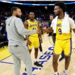 Lakers Rookie Receives Surprise Advice And Warm Hug From Stephen Curry