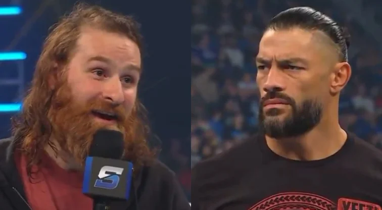 Sami Zayn and Roman Reigns