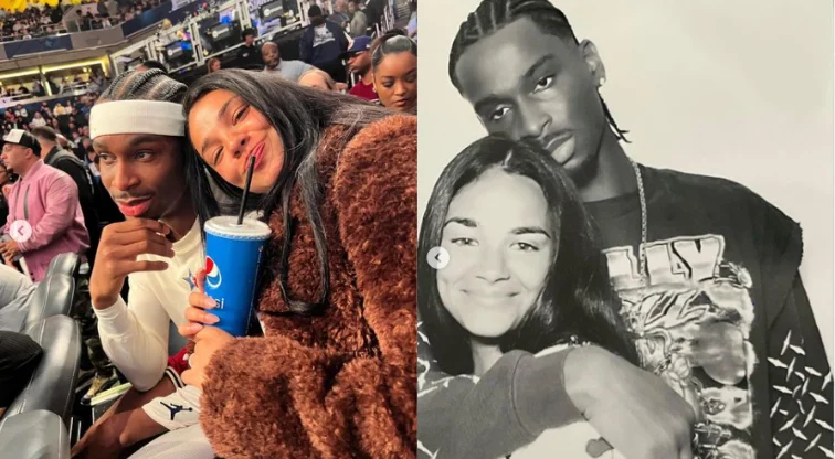 Shai Gilgeous-Alexander and his wife