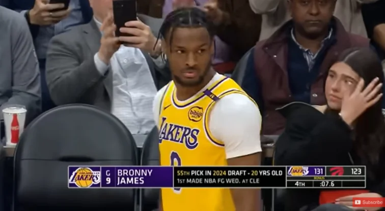 Lakers Use Bronny James “Disrespectfully” For 7.6 Seconds