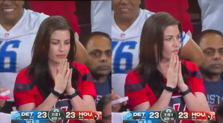 Everyone in America was Talking About This Female Fan During the Texans-Lions Game