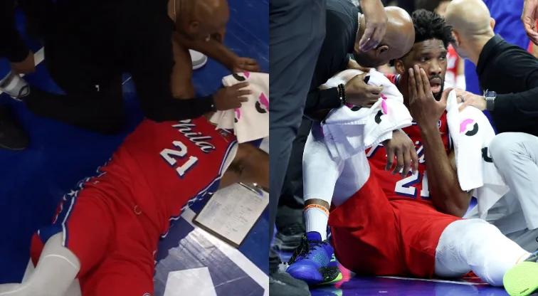 76ers Star Joel Embiid Diagnosed with Sinus Fracture after Losing to Pacers