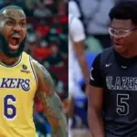 LeBron James Can't Hide Joy Over Bryce's Career High Showdown at Hoophall Classic Game