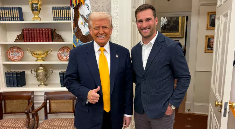 Donald Trump’s Lies Exposed in New Photo with Falcons QB Kirk Cousins