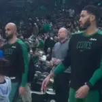 Jayson Tatum’s Son Deuce Hilariously Hits Derrick White's Face with a Ball